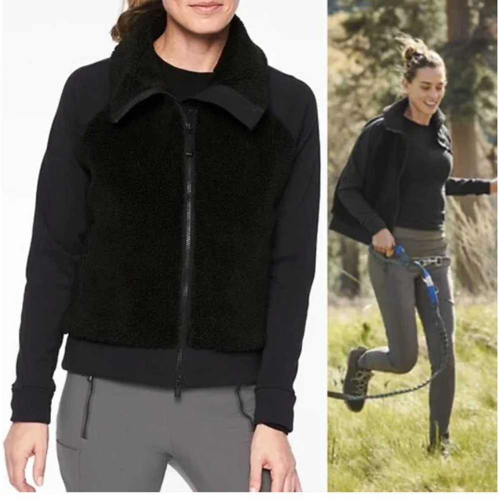 Athleta Range Sherpa Full Zip Jacket